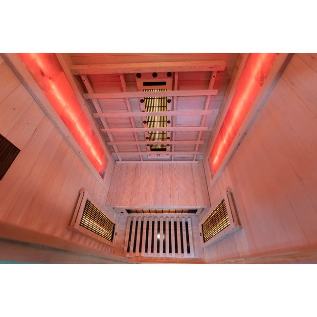 MO-RL1ST Infrared sauna with salt stone + tourmalines | Natural Wood | Elegant Minimalism