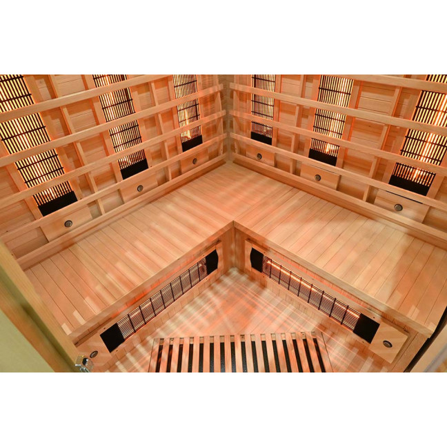 MO-RL3CS Infrared Sauna with Salt Stone | Wellness | Relax | SPA | For Family and Friends | Scandinavian Style
