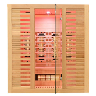 MO-RL4ST Infrared sauna with salt stone + tourmalines | Luxury Relaxation | Ready to Assemble