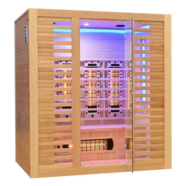 MO-RL4ST Infrared sauna with salt stone + tourmalines | Luxury Relaxation | Ready to Assemble
