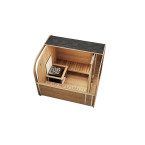 Icon 200 S Outdoor Sauna For 4 Persons / Electric or Wood-Fired Harvia Stove / High-Quality Scandinavian Spruce (Thermowood)