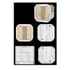 Icon 220 XL Outdoor Sauna for 4 people / Electric or Wood Burning Heater Harvia / High Quality Heat Treated Scandinavian Spruce