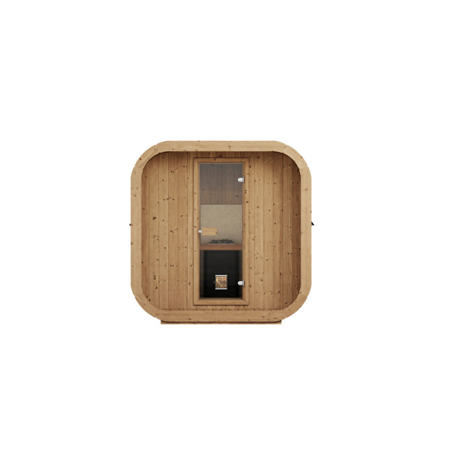 Icon 200 S Outdoor Sauna For 4 Persons / Electric or Wood-Fired Harvia Stove / High-Quality Scandinavian Spruce (Thermowood)