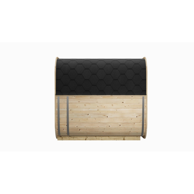 Icon 200 S Outdoor Sauna For 4 Persons / Electric or Wood-Fired Harvia Stove / High-Quality Scandinavian Spruce (Thermowood)