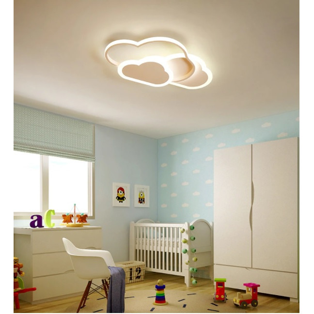 Baby Lamp LED Ceiling White Clouds 58W + Pilot DL-G06