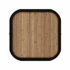 Icon 220 XL Outdoor Sauna (Full Glass Front Wall) for 4 people / Electric or Wood Burning Heater Harvia / Scandinavian Spruce