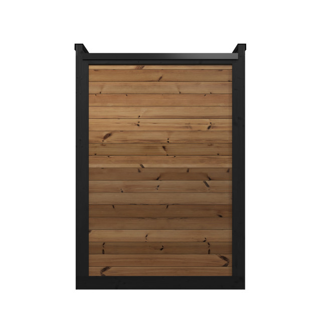HIKI S Outdoor Sauna Thermowood for 3-4 People - Modern Garden or Terrace Sauna in Scandinavian Style, Fired Heater