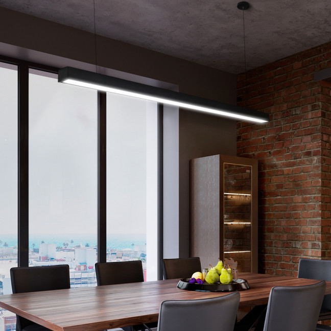 LINEAR LED LAMP 40W BLACK B.COLD 6000K
