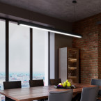 LINEAR LED LAMP 40W BLACK B.COLD 6000K
