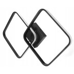 Decorative lamp 2 squares 42W black + remote control