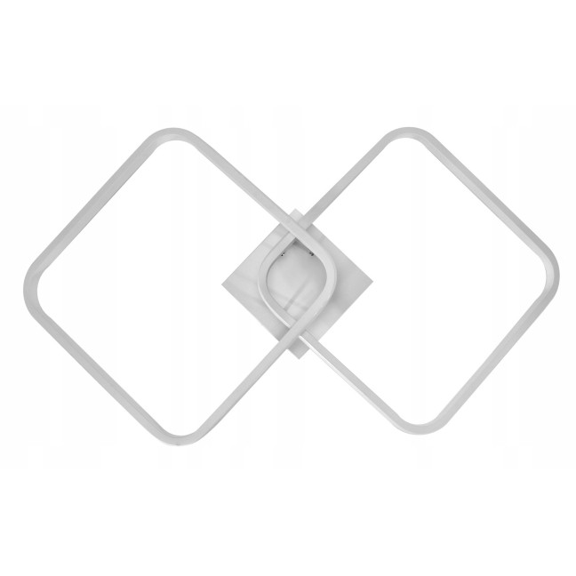 Decorative Lamp 2 squares 42W White + Remote control