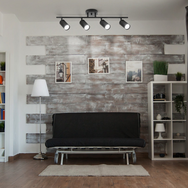 SPOT LAMP 4xGU10 BLACK