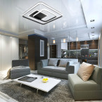 CEILING LAMP PLAFOND LED LINES AND SQUARES 88W + REMOTE CONTROL DL-G04