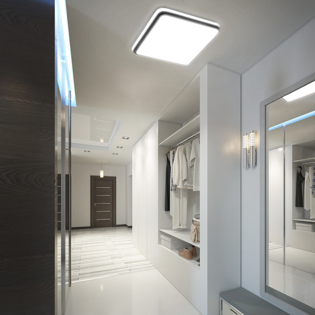 Ceiling lamp LED Square 88W + Pilot