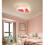 LAMPA DZIECIĘCA LED SUFIT RÓŻOWE CHMURKI 58W + PILOT DL-I03