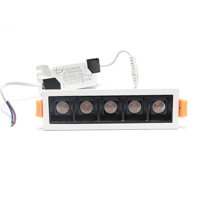 Lampa liniowa Led podtynkowa 10W 3000K biała JDL-5T