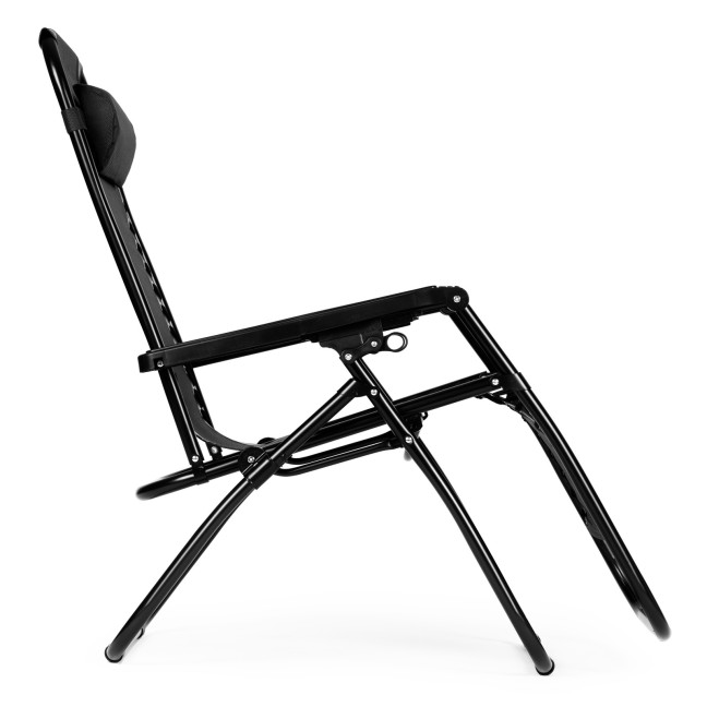 Zero Gravity Beach Garden Lounger Chair | Adjustable backrest for patio or balcony Beige/Black/Blue/Grey