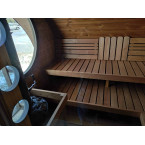Oval Sauna Frodo 300 Outdoor for 8 people / Electric or Wood Burning Harvia Stove / High Quality Heat Treated Scandinavian