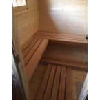 Oval Classic Garden Sauna for 5 people / Electric or Wood Burning Harvia Stove / High Quality Heat Treated Scandinavian Spruce