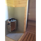 Oval Classic Garden Sauna for 5 people / Electric or Wood Burning Harvia Stove / High Quality Heat Treated Scandinavian Spruce