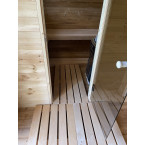Oval Classic Garden Sauna for 5 people / Electric or Wood Burning Harvia Stove / High Quality Heat Treated Scandinavian Spruce