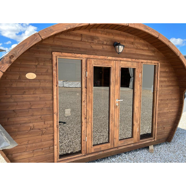 Oval Sauna Frodo 500 Outdoor for 8 people / Electric or Wood Burning Harvia Stove / High Quality Heat Scandinavian
