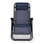 Zero Gravity Beach Garden Lounger Chair | Adjustable backrest for patio or balcony Beige/Black/Blue/Grey | Comfortable chair