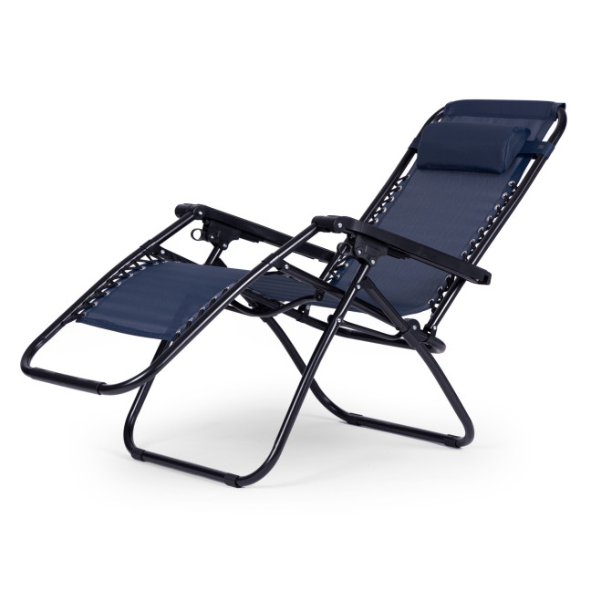 Zero Gravity Beach Garden Lounger Chair | Adjustable backrest for patio or balcony Beige/Black/Blue/Grey | garden chair