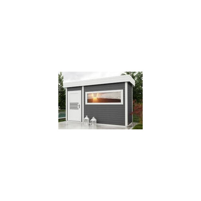 High Quality Finnish Garden Garden Sauna Dry 350x200 cm | Wellness | Relax | SPA | Ready to Assemble | Elegant Minimalism