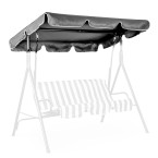 ModernHome Waterproof Swing Canopy 210 x 145 cm Grey | Garden furniture, relaxation, modern style