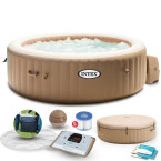 Spacious jacuzzi for 4 people - INFLATABLE SPA 196 × 71 CM INTEX 28426