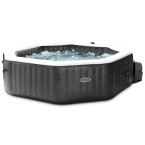 Inflatable Jacuzzi INTEX 28462 - Octagonal SPA, 6-Person, 218 x 71 cm with Hydro Massage and Premium Accessories