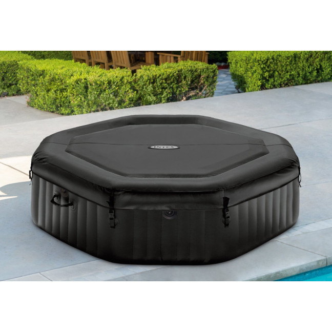 Inflatable Jacuzzi INTEX 28462 - Octagonal SPA, 6-Person, 218 x 71 cm with Hydro Massage and Premium Accessories
