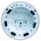 Crown Christi Spa Ø 245 × 98 cm — 6-seater round jacuzzi with Bluetooth sound