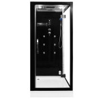 MO-1752B RIGHT TRIO, dry sauna, steam sauna and shower cabin 180X110X223CM | Panoramic Glass | For Family and Friends
