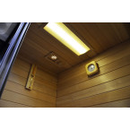 MO-1751B RIGHT TRIO, dry sauna, steam sauna and shower cabin 180X110X223CM | Elegant Minimalism | Natural Wood