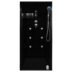 MO-1752B LEWA TRIO, dry sauna, steam sauna and shower cabin 180X110X223CM | Modern Design | Home SPA