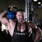 KNV BLUE CAST IRON KETTLEBELL VINYL-COATED HMS