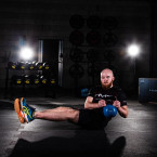 KNV BLUE CAST IRON KETTLEBELL VINYL-COATED HMS