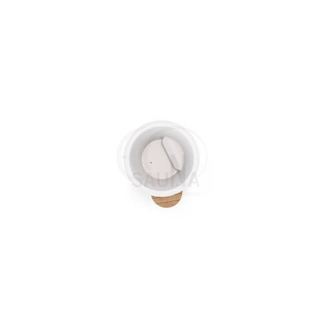 IceTub 100 Ø 91 × 105 cm — single-person cold-plunge barrel in thermowood