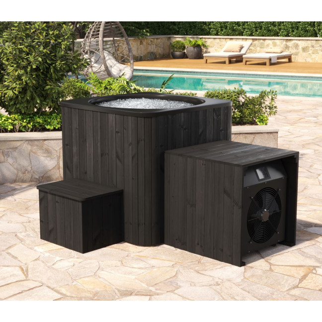 Icon Ice-Tub Ø 101.5 × 105 cm — single-seat thermowood cold-plunge barrel