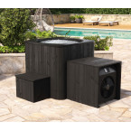 Icon Ice-Tub Ø 101.5 × 105 cm — single-seat thermowood cold-plunge barrel