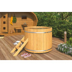 Cold-Plunge 120 Ø 120 × 100 cm — compact thermowood ice-bath for daily recovery