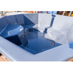 Delux 240 “XL Mulliking” Ø 260 × 109 cm — wood-fired thermo-pine hot-tub for up to 10 bathers