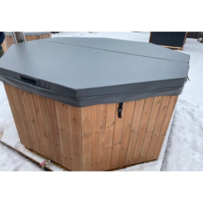 Delux 240 “XL Mulliking” Ø 260 × 109 cm — wood-fired thermo-pine hot-tub for up to 10 bathers