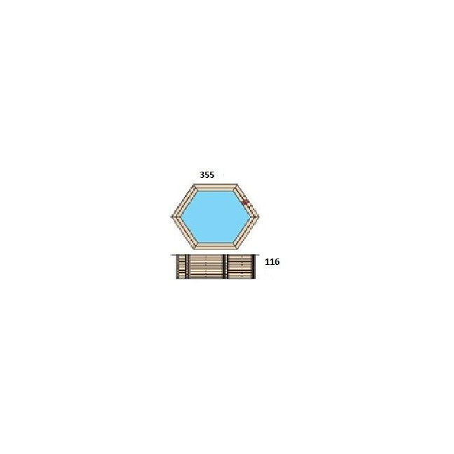 Hexa Wooden Pool – Stylish Garden Wooden Pool | Easy Assembly, Durable Construction, Perfect for Outdoor Relaxation