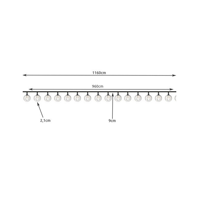 Solar garland 12m IP65 Gardlov 24010