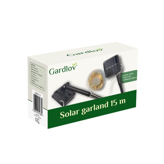 Solar garland 15m IP44 Gardlov 24007