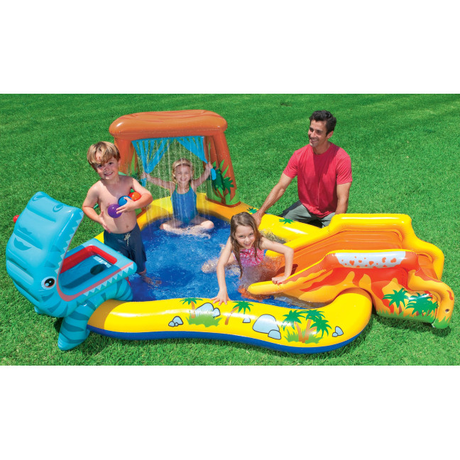 Playground Dinosaurs with slide 249 x 191 x 109 cm INTEX
