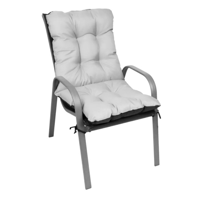 Grey Soft Cushion for Garden Chair Lounger 52 x 52 x 50 cm | Garden furniture, relaxation, modern style